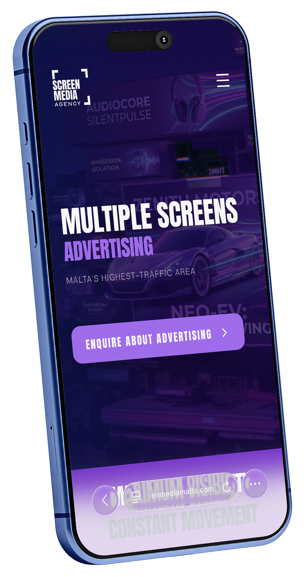 Screen Media mobile hero